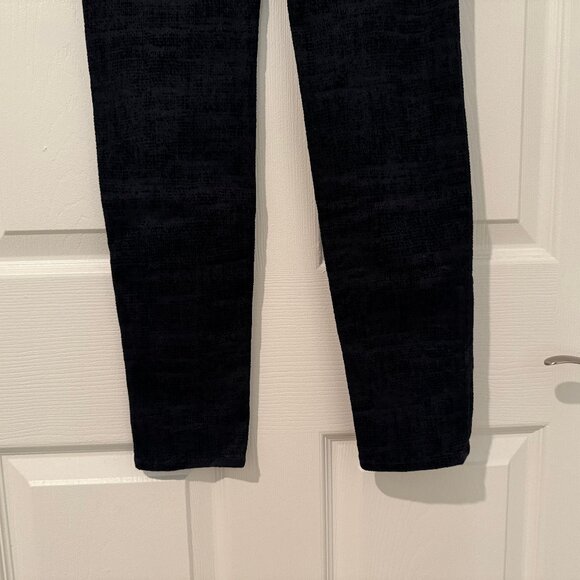 J Brand Textured Maria Darkest Navy Dark Wash Skinny Pants Size 28 (28x30) VGUC - Picture 10 of 13